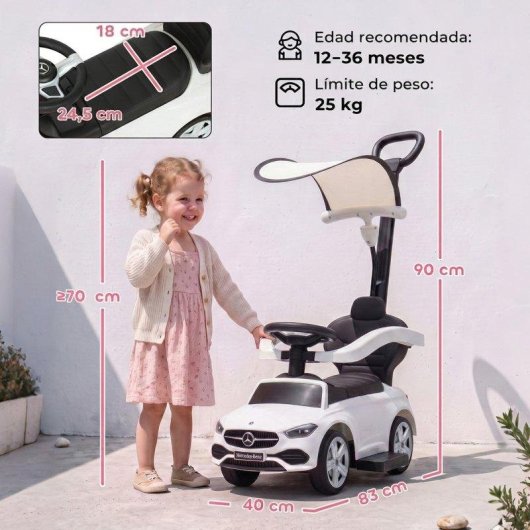 Andador 3 em 1 Mercedes-Benz Aiyaplay