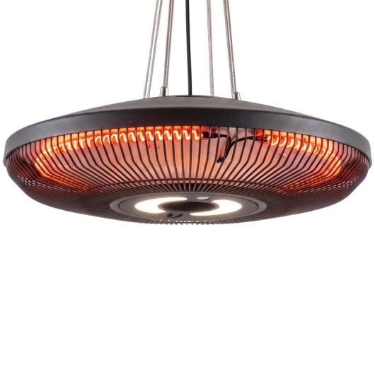 Aquecedor Infravermelhos Suspenso Outsunny 2000W com Luz LED