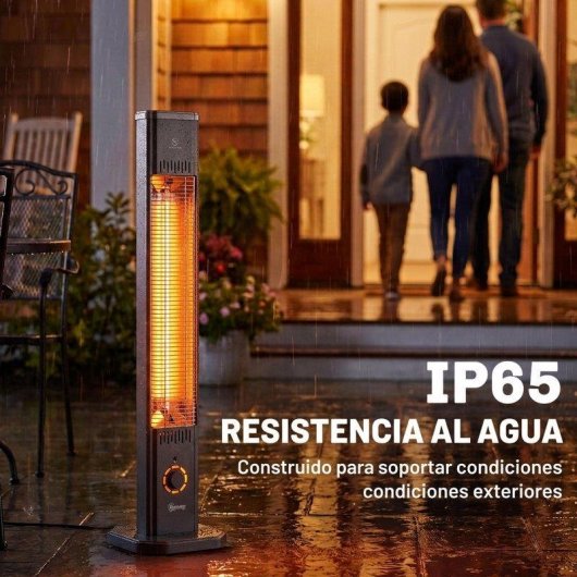 Aquecedor Infravermelhos Outsunny Terraço 2000W Pé ou Parede com Capa