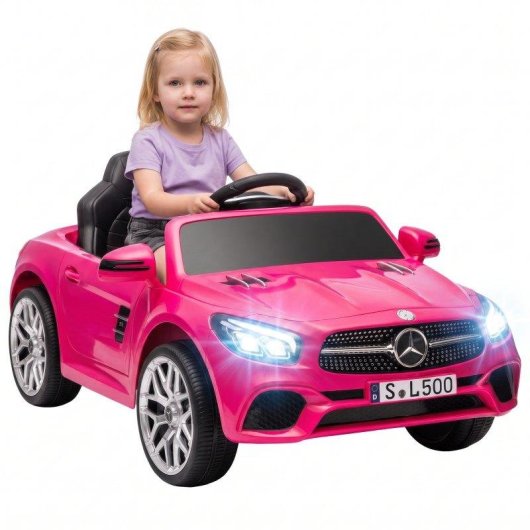 Coche Eléctrico Infantil Aiyaplay Mercedes-Benz SL500 Rosa
