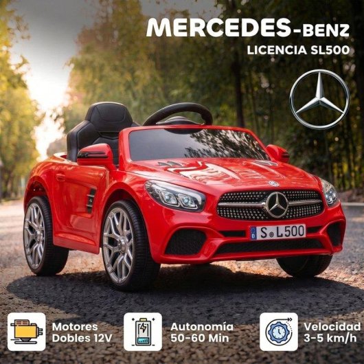 Carro eletrico Mercedes-Benz SL500 12V com comando