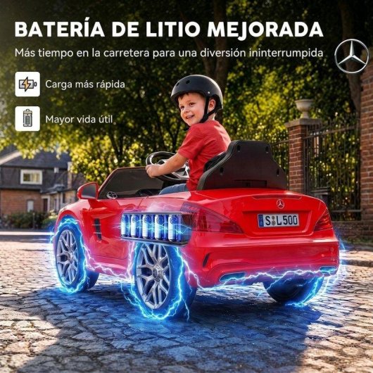 Carro eletrico Mercedes-Benz SL500 12V com comando