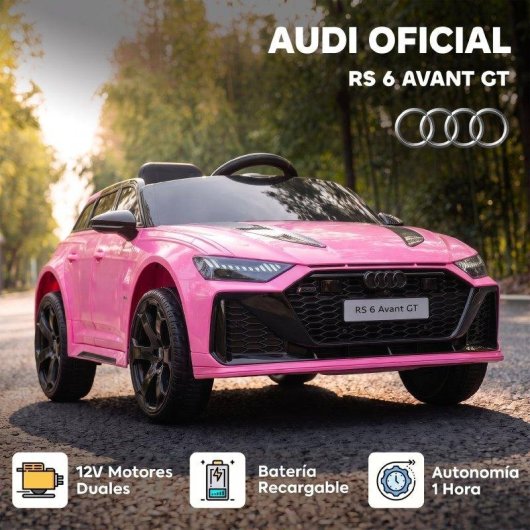 Coche Eléctrico Infantil Aiyaplay Audi RS 6 Avant GT 12V Mando 2.4G