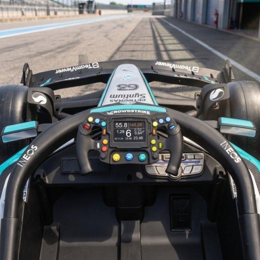 Kart eléctrico infantil Aiyaplay Mercedes-AMG PETRONAS F1 12V Negro