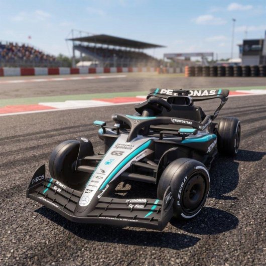 Kart eléctrico infantil Aiyaplay Mercedes-AMG PETRONAS F1 12V Negro