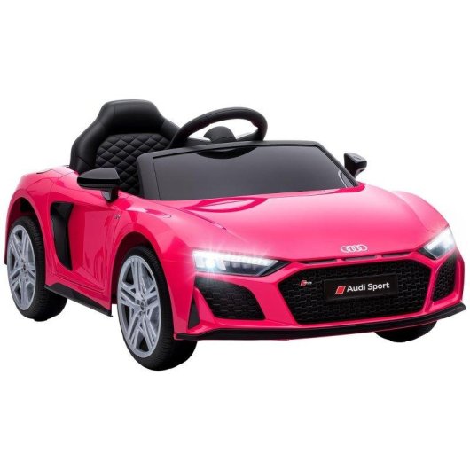 Carro eletrico Aiyaplay Audi R8 Spyder Controlo remoto 12V Rosa