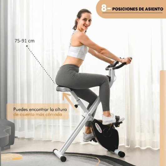 Bicicleta estatica SPORTNOW A90-360V00BK 8 Niveis Resistencia
