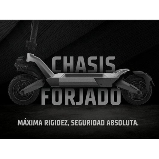 Patinete eléctrico Zwheel ZCougar Duo T 1000W 70km 10" tubeless Negro