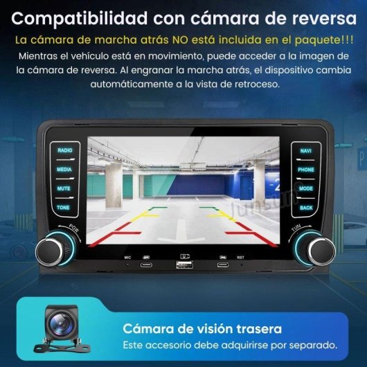Autoradio JUNSUN Android15 2+64 GB SWC Wifi GPS