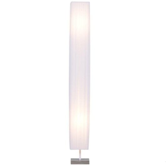Lámpara de Pie Homcom 2 Casquillos E27 Pantalla Tela Blanco