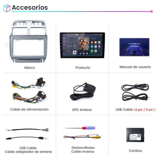 Autoradio Android JUNSUN Android15 CarPlay 2+64GB Wifi