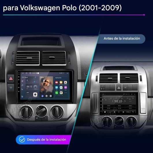 Unità CarPlay Android15 2+64GB per Polo VW 9N