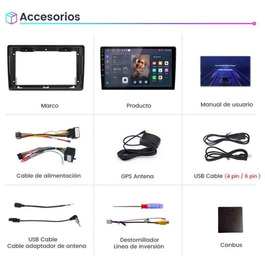 Autoradio 9'' JUNSUN CarPlay Android15 Fiat Ducato