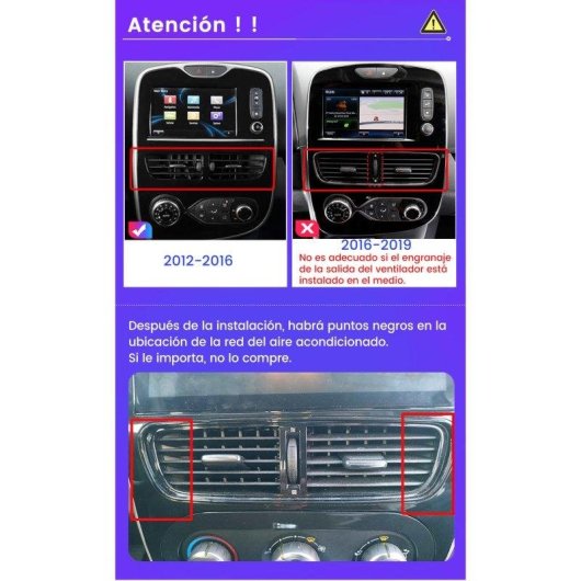 Autoradio JUNSUN Renault Clio 4 CarPlay Android15 10'' 2+64 GB