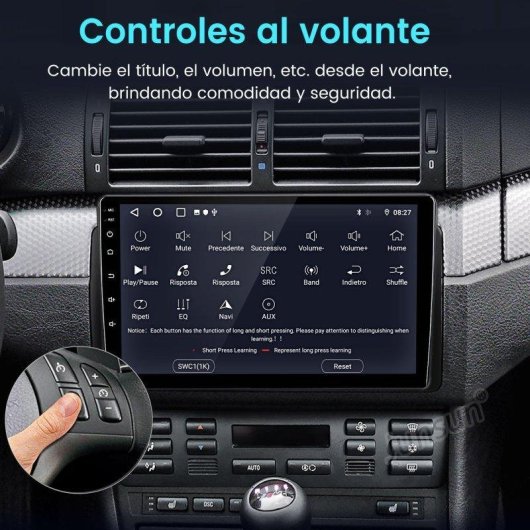Autoradio 9'' CarPlay JUNSUN BMW E46 Android15