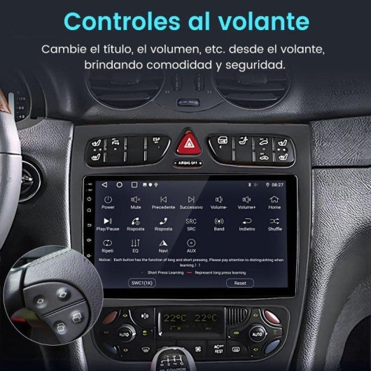 Autoradio JUNSUN Mercedes CLK W209 CarPlay Android15