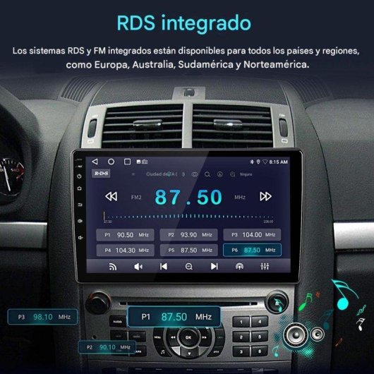 Multimedia Systeem JUNSUN 9 inch Android 15 CarPlay Peugeot 407
