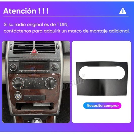 Autoradio JUNSUN Mercedes A/B classe W245 W169 Carplay Android15