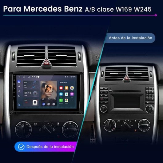Autoradio JUNSUN Mercedes A/B classe W245 W169 Carplay Android15