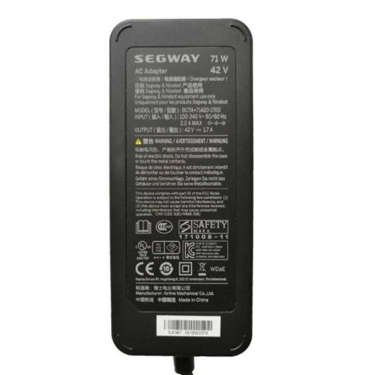 Cargador F10mobility Ninebot Segway ES1 ES2 ES4 F30 F40 MAX G30 42V 2A