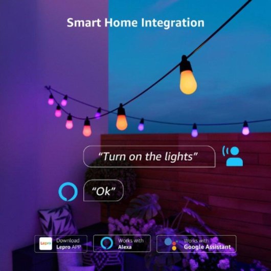 LED Kerstverlichting Lepro OZB1-30-EU 30 m Wi-Fi IP65 Alexa