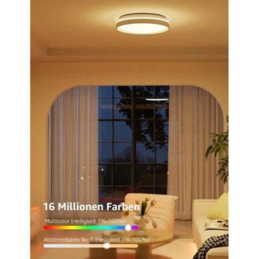 Slim LED Plafond Lepro OT1-EU met Wifi 24 W