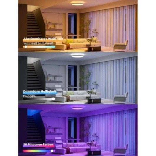 Slim LED Plafond Lepro OT1-EU met Wifi 24 W