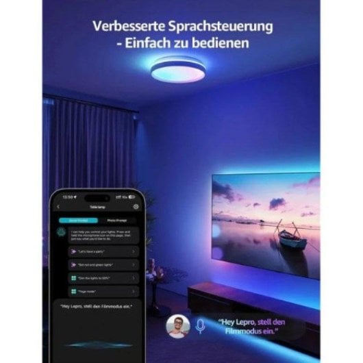 Slim LED Plafond Lepro OT1-EU met Wifi 24 W