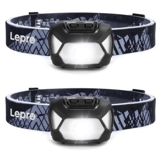 Linterna Frontal Lepro Pack 2 Unidades Temperatura Color Regulable