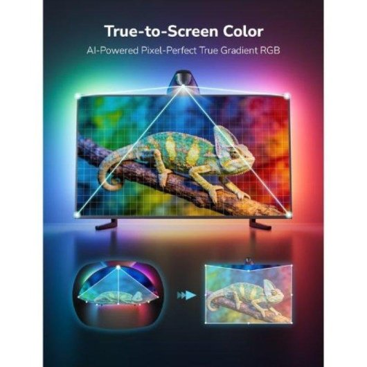 Tira LED para TV Lepro STV1-3 con sincronización IA y tecnología LightIMS