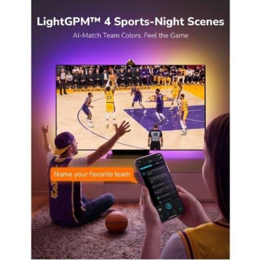 Tira LED para TV Lepro STV1-3 con sincronización IA y tecnología LightIMS