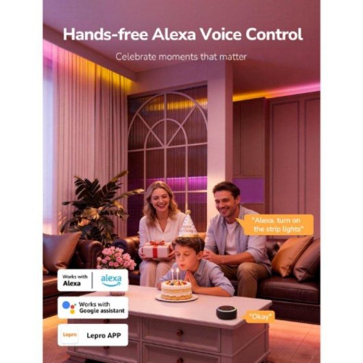 Binnen LED-strip Lepro S1-5-EU RGBIC Bluetooth