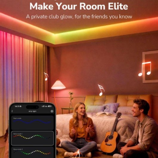 LED-strip Lepro S1-10-eu 10 m RGBIC Bluetooth Alexa compatibel