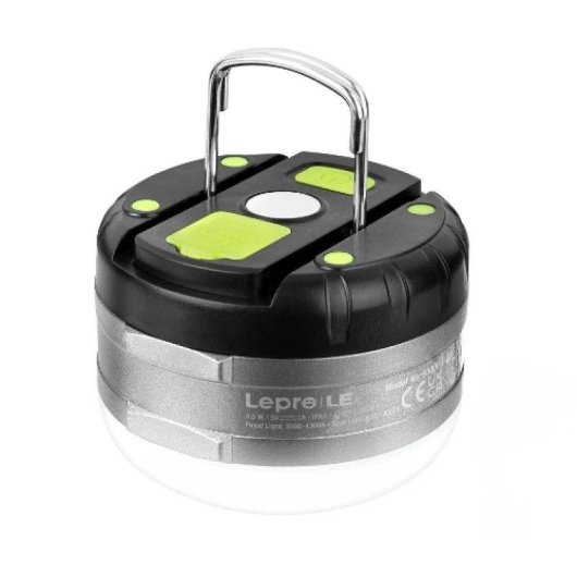 Lanterna de camping LED LEPRO 3300010-NW Carregavel USB-C Powerbank