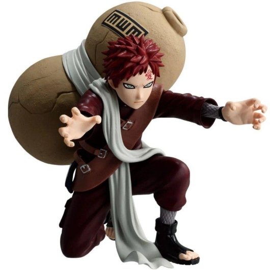 Figura coleccionable Bandai Naruto Vibration Stars Gaara II PVC 15 cm con base