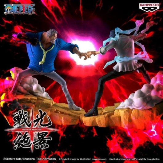 Figura Bandai One Piece Senkozekkei Kuzan Detalhes Realistas