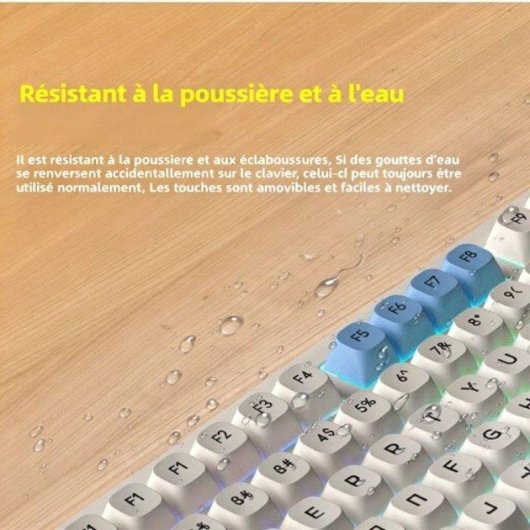 Clavier Nobrand L98 silencieux rétroéclairé RGB 98 touches ABS