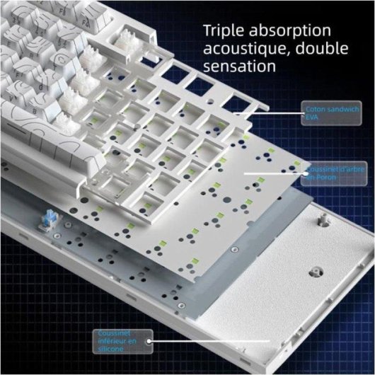 Clavier Nobrand Wolf Trail Lt84 mécanique hot-swappable 87 touches USB-C