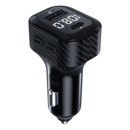 Transmetteur FM voiture Nobrand Bluetooth 5.3 USB-C 15W Écran 12-24V Noir