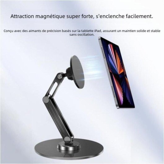 Support tablette magnétique Nobrand 360deg Hauteur ajustable Pliable