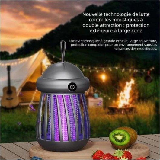 Lampe anti moustiques electrique Nobrand USB 3000 V Gris