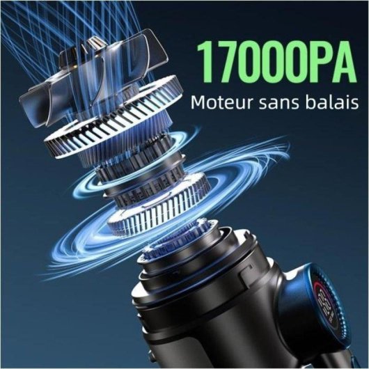 Aspirateur sans Fil Nobrand 120W Sec et Humide USB Noir