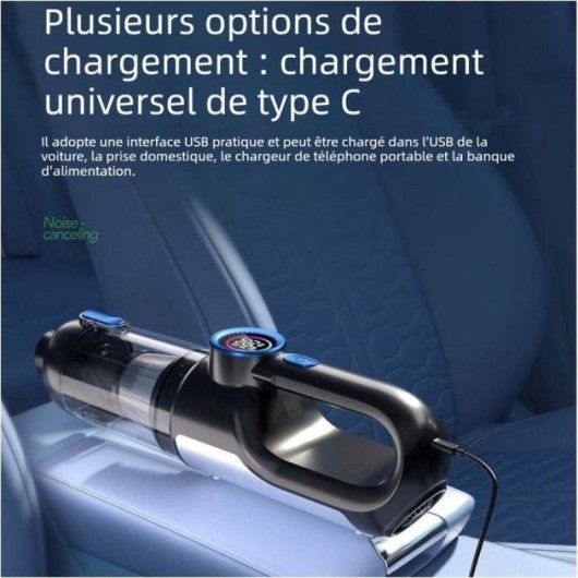 Aspirateur sans Fil Nobrand 120W Sec et Humide USB Noir