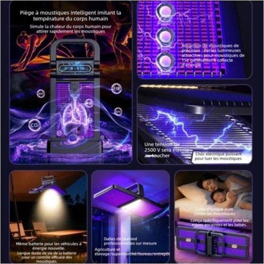 Lampe Anti Moustiques UV Pliante Nobrand 3000 mAh