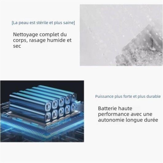 Rasoir Visage Nobrand 7 Têtes Rotatif 60min Résistant à l'Eau LED