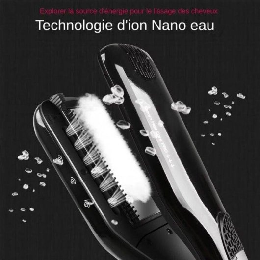 Lisseur Céramique Tourmaline Kératine Nobrand 230ºC Plaques Larges Noir