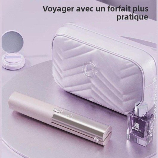 Lisseur Céramique Sans Fil Nobrand 220ºC 7 Niveaux Voyage Rose