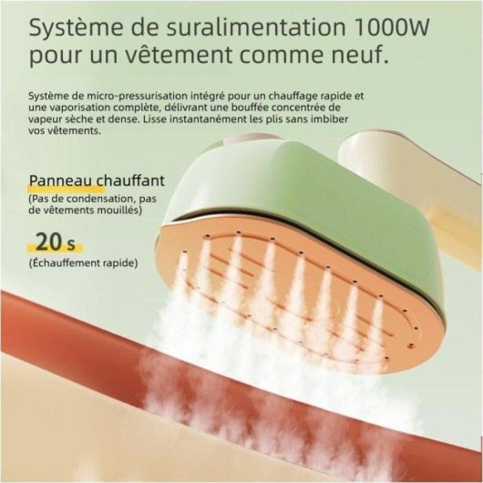 Defroisseur Portable Nobrand 1000 W vert