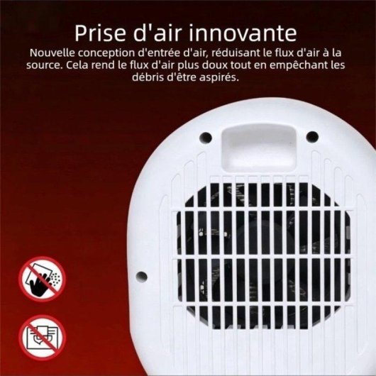 Calefacteur de bureau Nobrand 600-1200W silencieux blanc sécurisé