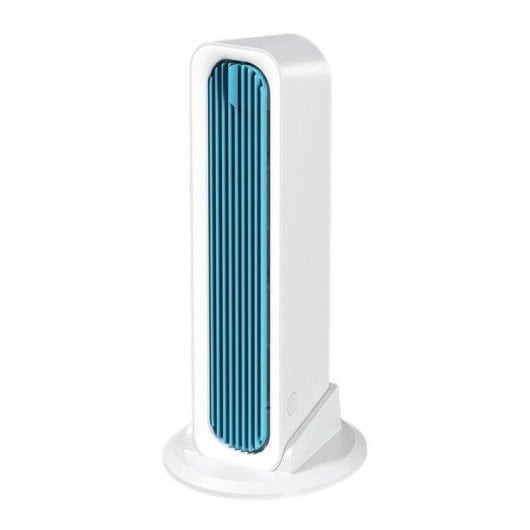 Ventilateur de Bureau Sans Pales Nobrand 3 Vitesses Oscillation Télécommande USB Batterie 6000mAh Blanc
